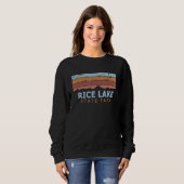 Sweatshirt Lac Rice State Park Minnesota Rétro Cool (Devant entier)