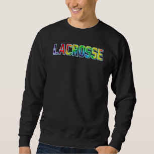 Sweatshirt Lacrosse Lax Tie Dye Pour Hommes Femmes Garçons Fi