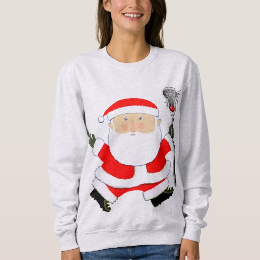 Sweatshirt Lacrosse Père Noël (Devant)