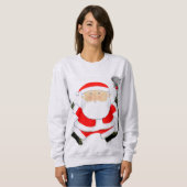 Sweatshirt Lacrosse Père Noël (Devant entier)