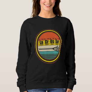 Sweatshirt Lacrosse Player Tableau Périodique Élément Chimiqu