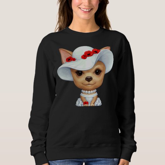 Sweatshirt Lady Chihuahua (Devant)