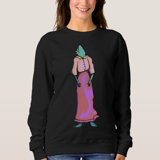 Sweatshirt Lady des poissons (Devant)