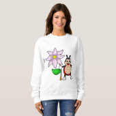 Sweatshirt Ladybug avec Flower.PNG (Devant entier)