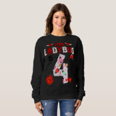 Sweatshirt Ladybug Est 4 Ans Anniversaire Ladybug Thème (Devant entier)