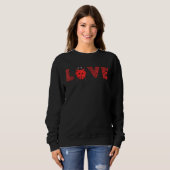 Sweatshirt Ladybug Leopard Entomologie Ladybug Bug Log (Devant entier)