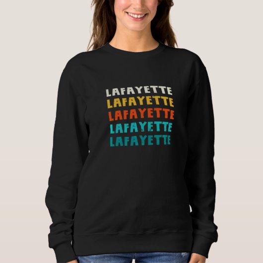 Sweatshirt Lafayette Louisiane Vintage La Retro Collection Am (Devant)