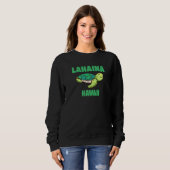 Sweatshirt Lahaina Hawaii Tortue de mer Thème (Devant entier)