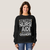 Sweatshirt L'Aide Infirmière À La Retraite Se Transforme En G (Devant entier)