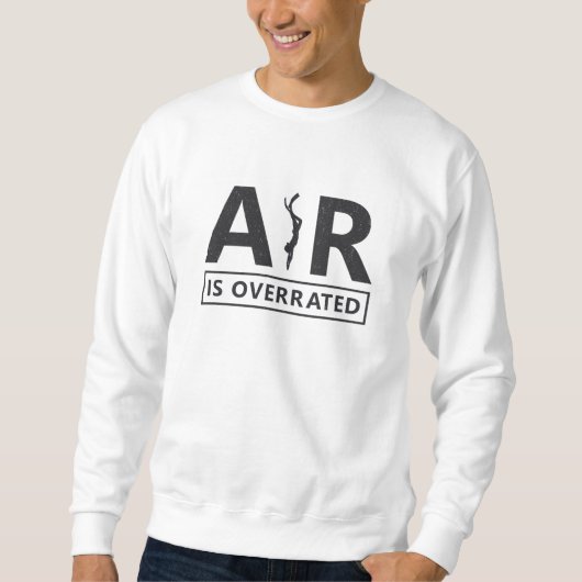 Sweatshirt L'Air De Freediving Est Surévalué Plongée Apnoe (Devant)