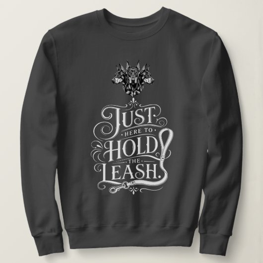 Sweatshirt Laisse de Doberman (Design devant)