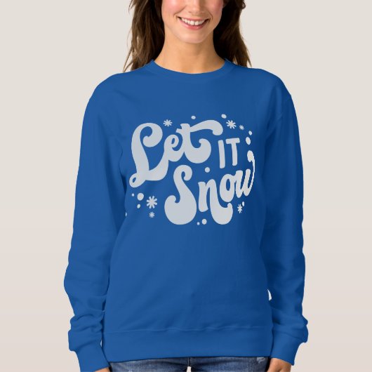 Sweatshirt Laisser neiger hiver design (Devant)