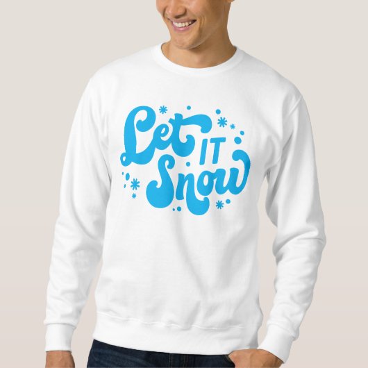 Sweatshirt Laisser neiger hiver design (Devant)