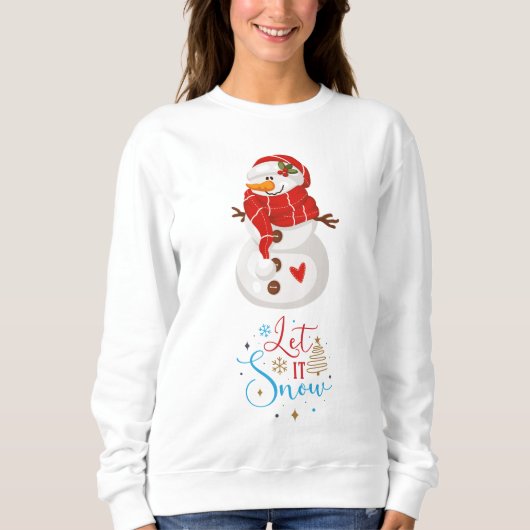 Sweatshirt Laisser neiger Snowman (Devant)