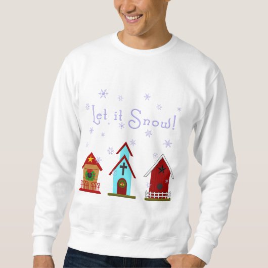 Sweatshirt Laissez lui neiger ! (Devant)