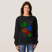 Sweatshirt Lait Crate Block Crate Game Tee - shirts Challenge (Devant entier)