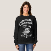 Sweatshirt Lait de coco Huile d'eau Crème Arbre Fruit Palm Bu (Devant entier)