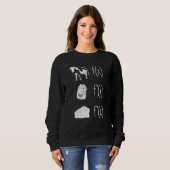 Sweatshirt Lait de vache Fromage Formule Funny Math Enseignan (Devant entier)