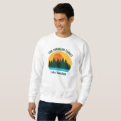 Sweatshirt Lake Vacation Sunset Personalized Family Reunion (Devant entier)