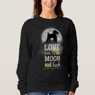 Sweatshirt Lakeland Terrier Chien Aimer À La Lune