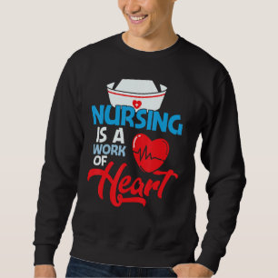 Sweatshirt L'Allaitement Est Un Travail De Coeur Les Infirmiè