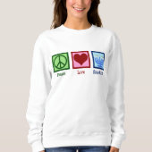Sweatshirt L'amour de la paix Hanoukka Femmes (Devant)
