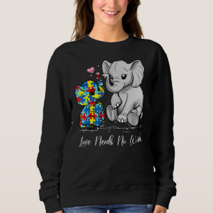 Sweatshirt L'Amour De sensibilisation sur l'autisme N'A Pas B