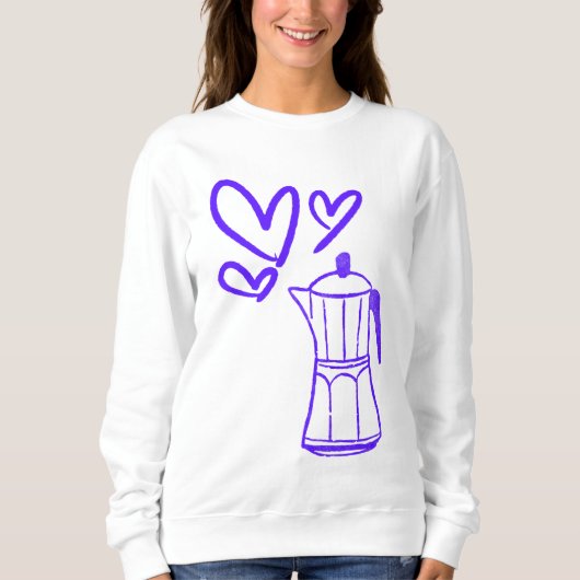 Sweatshirt L'amour du café (Devant)