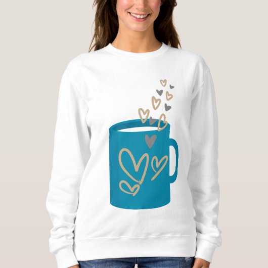 Sweatshirt L'amour du café (Devant)