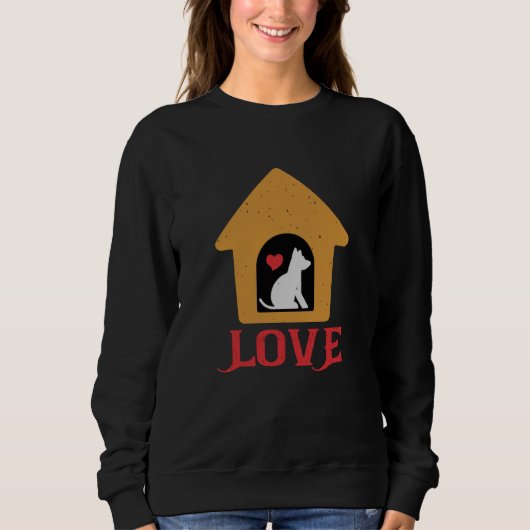 Sweatshirt L'amour du chien (Devant)