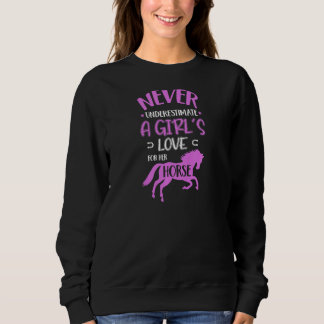 Sweatshirt L'amour d'une femme pour son H n'est jamais sous-e