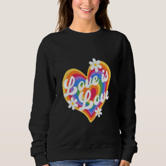 Sweatshirt L'Amour Est Amour Lgbt Coeur Lgbt Soutien Adulte E