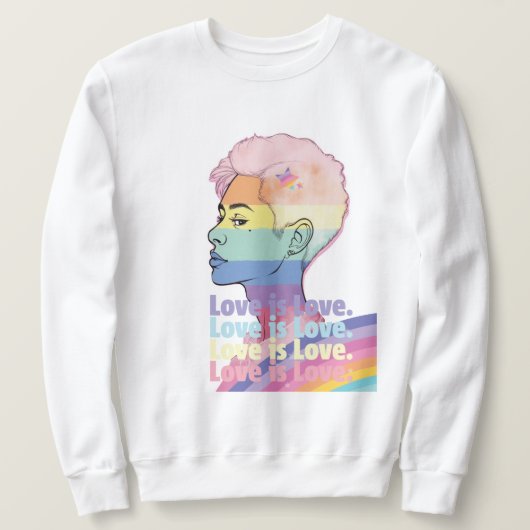 Sweatshirt L'amour est l'amour (Design devant)