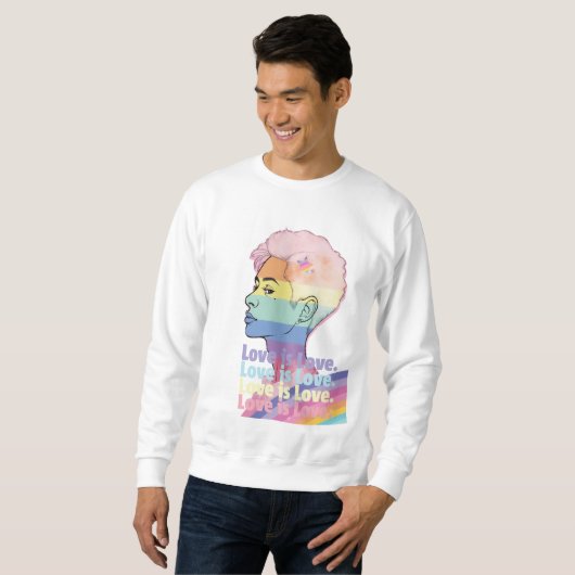 Sweatshirt L'amour est l'amour (Devant entier)