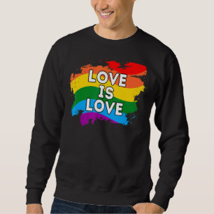 Sweatshirt L'Amour Est L'Amour Gay Lesbian Lgbt Lgbtq Lgbtqia