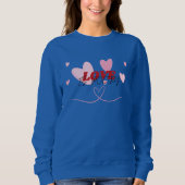 Sweatshirt L'amour est poésie Cute Design romantique (Devant)