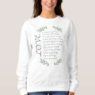 Sweatshirt L'amour est une longue manche