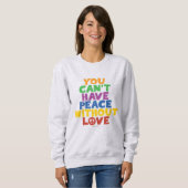 Sweatshirt L'amour et la paix (Devant entier)
