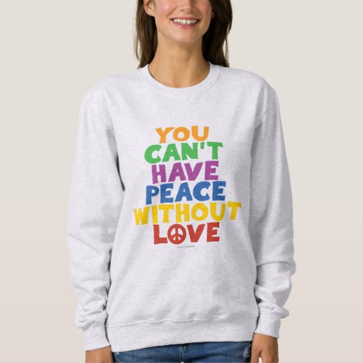 Sweatshirt L'amour et la paix (Devant)