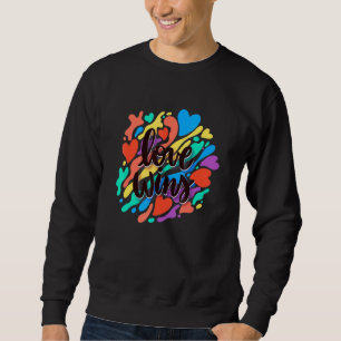 Sweatshirt L'amour gagne la fierté LGBT