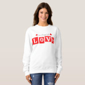 Sweatshirt L'amour gagne toujours (Devant entier)