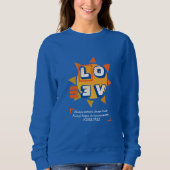 Sweatshirt L'AMOUR N'A JAMAIS ÉCHOUÉ | 1 Corinthiens 13 | BLE (Devant)