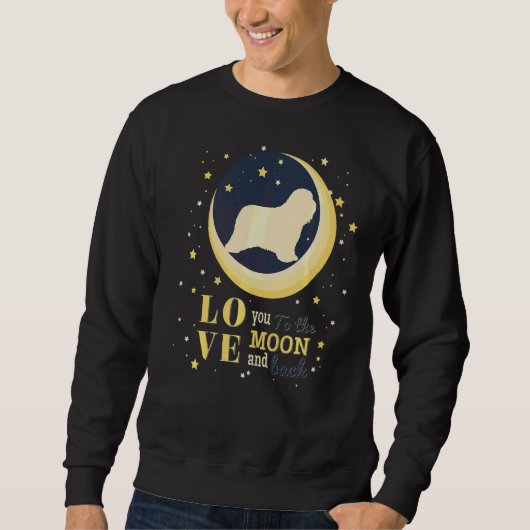 Sweatshirt L'Amour Porté Collie À La Lune (Devant)