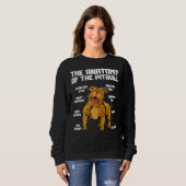 Sweatshirt L'Anatomie D'Un Pitbull Funny Pitbull Terrier (Devant entier)