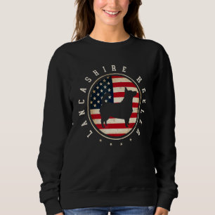 Sweatshirt Lancashire Heeler Drapeau Usa 4 Juillet Chien Mama