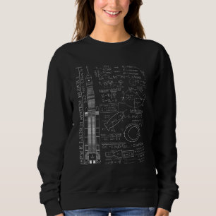 Sweatshirt Lancement spatial Fusée SLS Artémis Équations scie