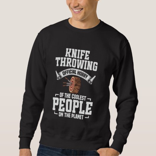Sweatshirt LanceurDeCouteaux Officiel PasseTemps LancementDeC (Devant)