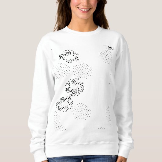 Sweatshirt Langue, Dérive neigeuse (Devant)