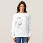 Sweatshirt Langue, Dérive neigeuse (Devant entier)