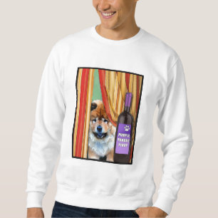 Sweatshirt LANGUE POURPRE PINOT par Sandra Miller